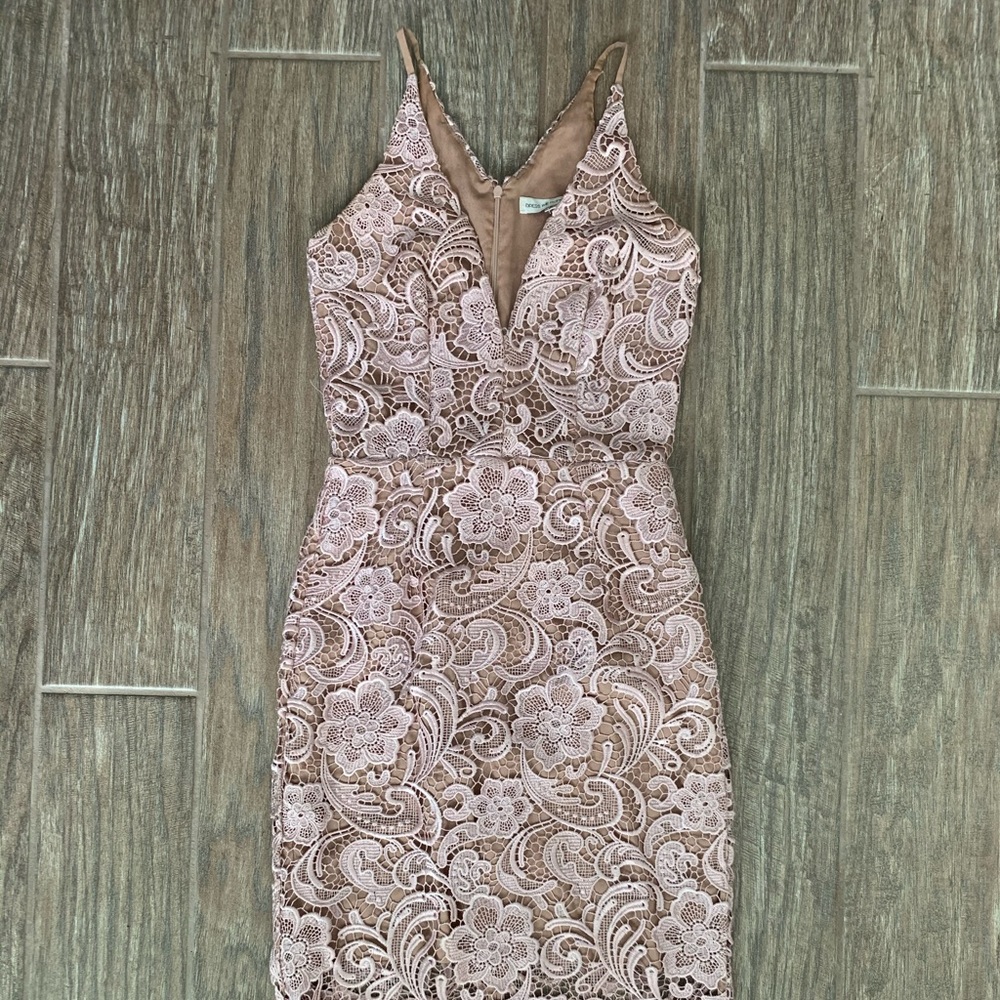 Dress The Population Lace Midi Dress
